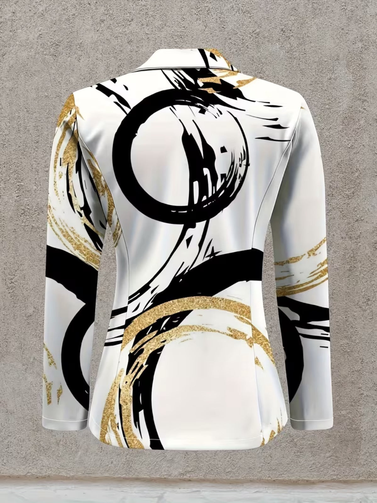 Noelle Abstract Brushstroke Blazer
