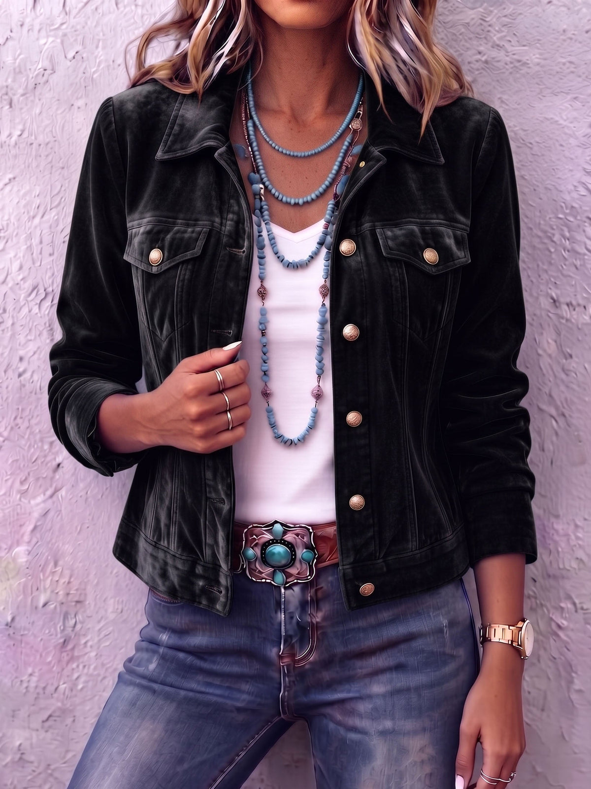 Diana | Boho Vintage-Inspired Velvet Jacket