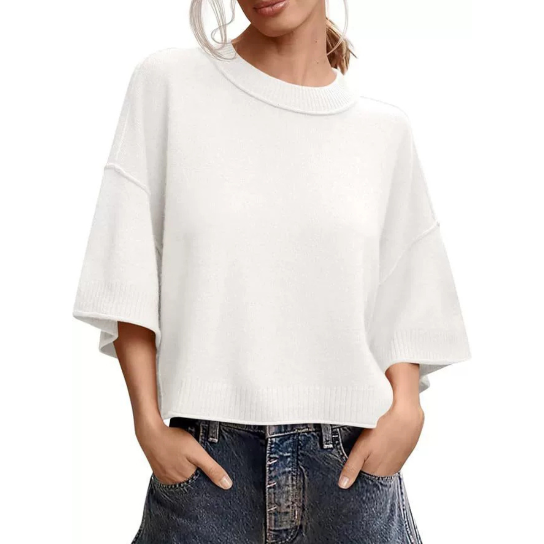 BREEZY™ – Lightweight Round Neck Knit Cardigan